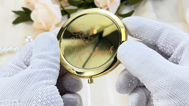 Amazon.com: Personalized Compact Mirror, Custom Pocket Mirror with
