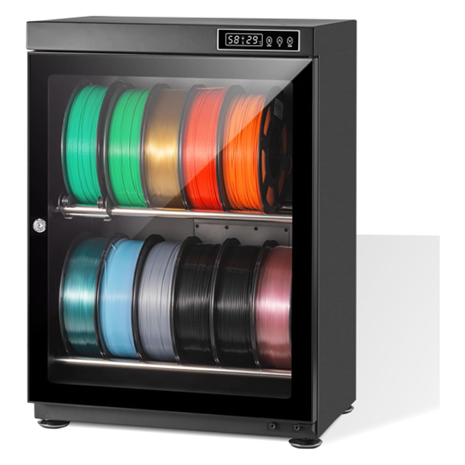 3d-filament-trocknungsbox, 3d-drucker-filament-aufbewahrungsbox Mit Automatischer Feuchtigkeitsregelung, Für Bis Zu 10-12 Filamentrollen