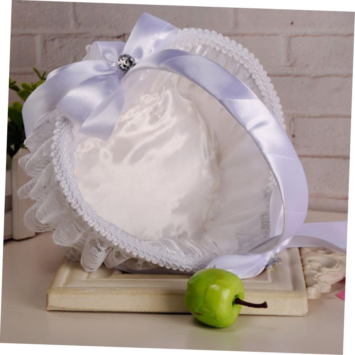 jojofuny 3pcs Wedding Basket Flower Girl Holders Floral Basket Decorations for Ceremony