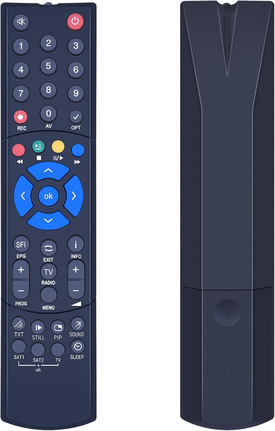 Ersatz Fernbedienung f r TechniSat PVR 235 Receiver Fernseher TV passend zu DIGICORDER HD S2/K2 TECHNISTAR S1/S2/K1 schwarz