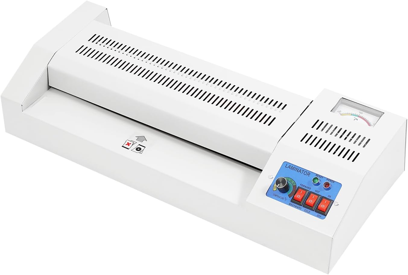 Laminator Machine, A3/A4 Rollers System Thermal Hot Cold Film Laminating Machine for Home Office School Use 110V 600W