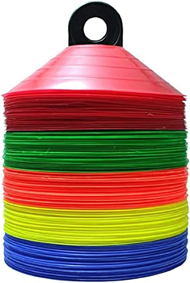 BlueDot Trading 25_Multi_disc_Holder Sport Disc Cones (25 Pack), Multi Color, with Holder