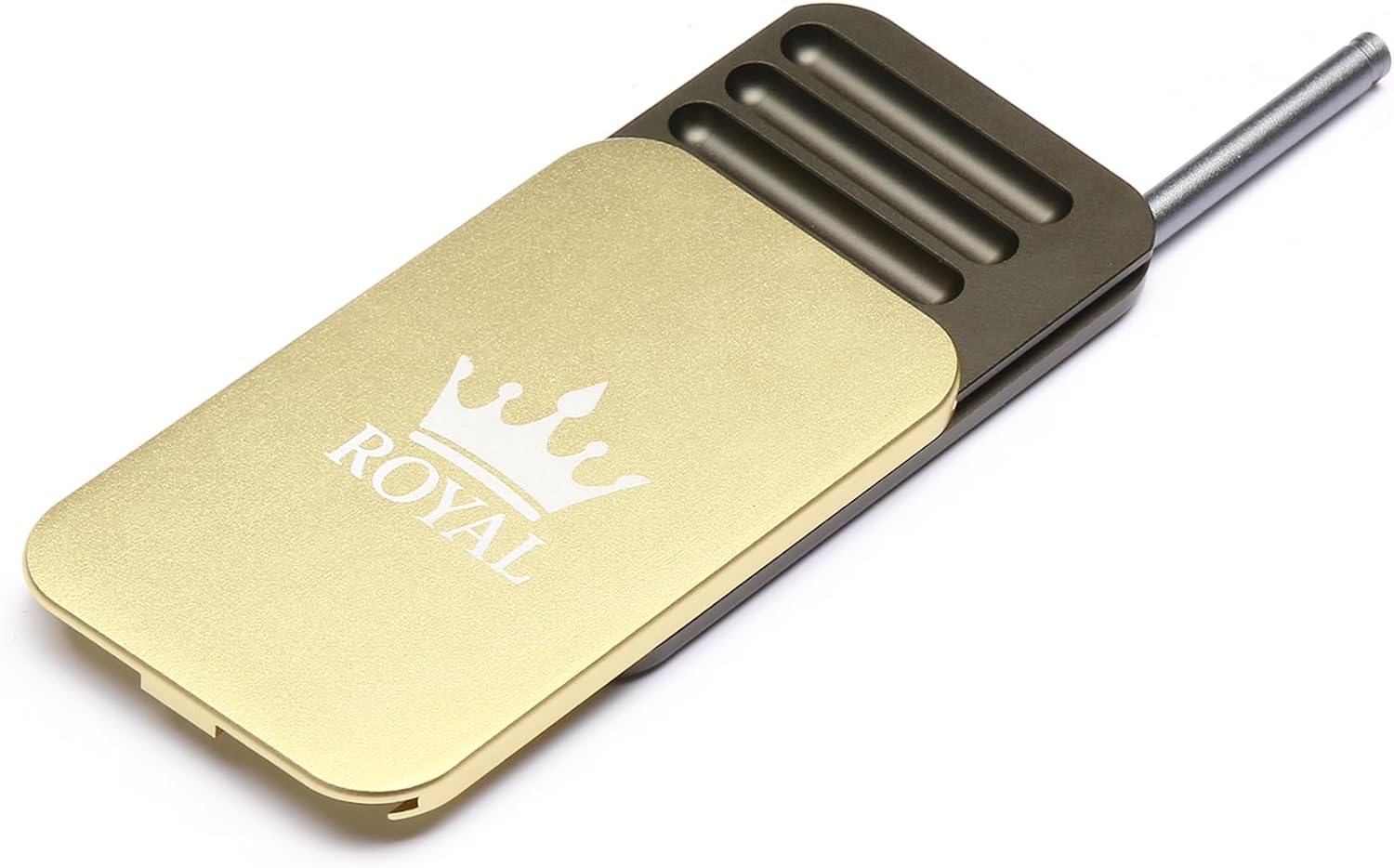 8-Compartment Aero-Grade Metal Storage Box with Dual Tubes, Non-Slip Lock, Laser-Engraved Crown Emblem, Portable Travel Case, Luxury Gift Packaging1