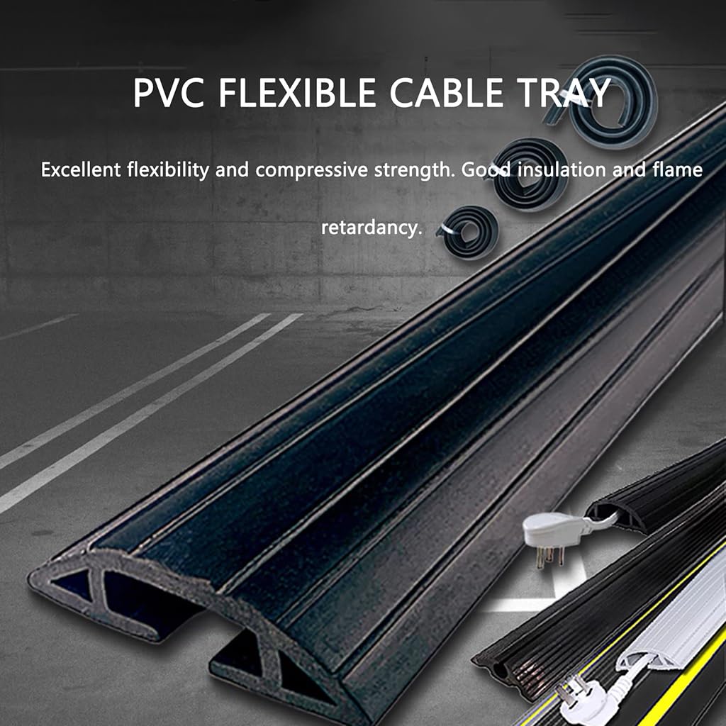Cubrecable para SueloG OMA Blanda Cortable, Cavidad para Cables Ignífuga Y Aislante, Múltiples Longitudes Disponibles(5m)