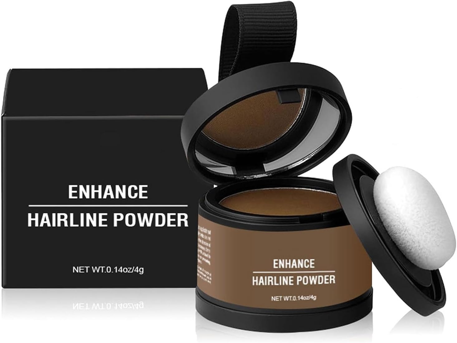 Magic Root Cover Up, Magic Root Cover Up, Waverly Magic Root Cover Up, 14 Colors Root Touch Up Powder with Mirror, Water Sweat Resistant (Light Brown, 1PC)