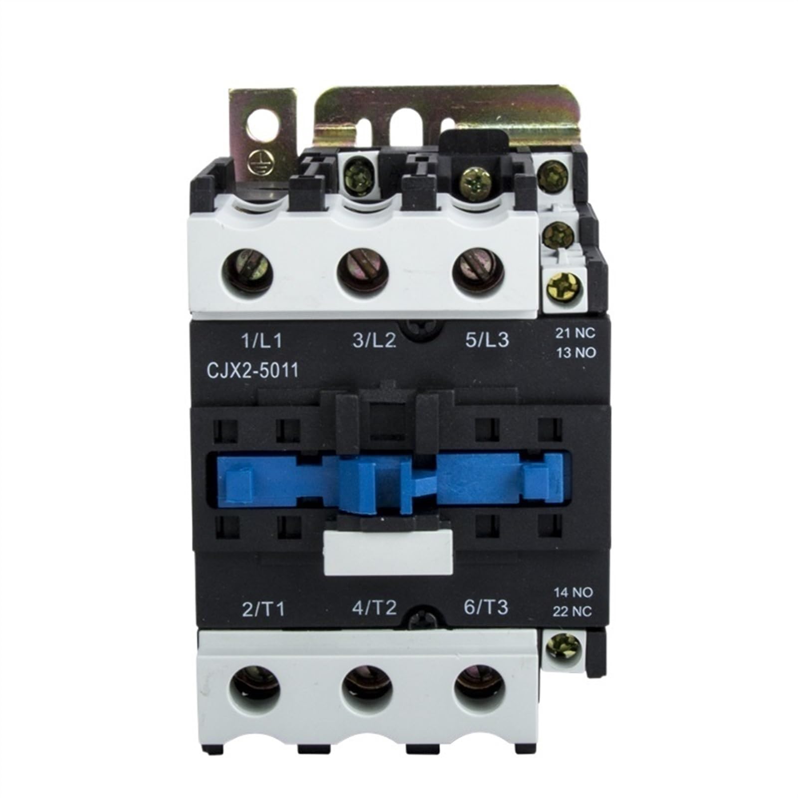 RCGKNNMUZ 50A CJX2-5011 5001 AC Contactor 3Phase 3-Pole NO Coil Voltage 380V 220V 24V 50Hz Din Rail Mounted 3P+1NO Normal Open Contactor(5011 380v)