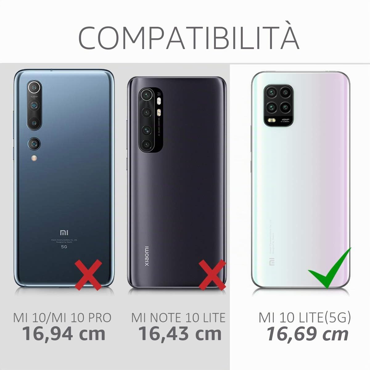 Custodia In Silicone TPU Kwmobile Per Xiaomi Mi 10T Lite – Protezione Gommata Antiscivolo, Nero Opaco, Ritagli Precisi