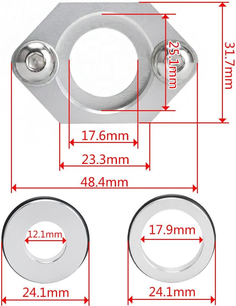 For VW Beetle Golf Jetta For Audi A4 1.8T Intercooler Pipe Map Sensor Flange Alumium