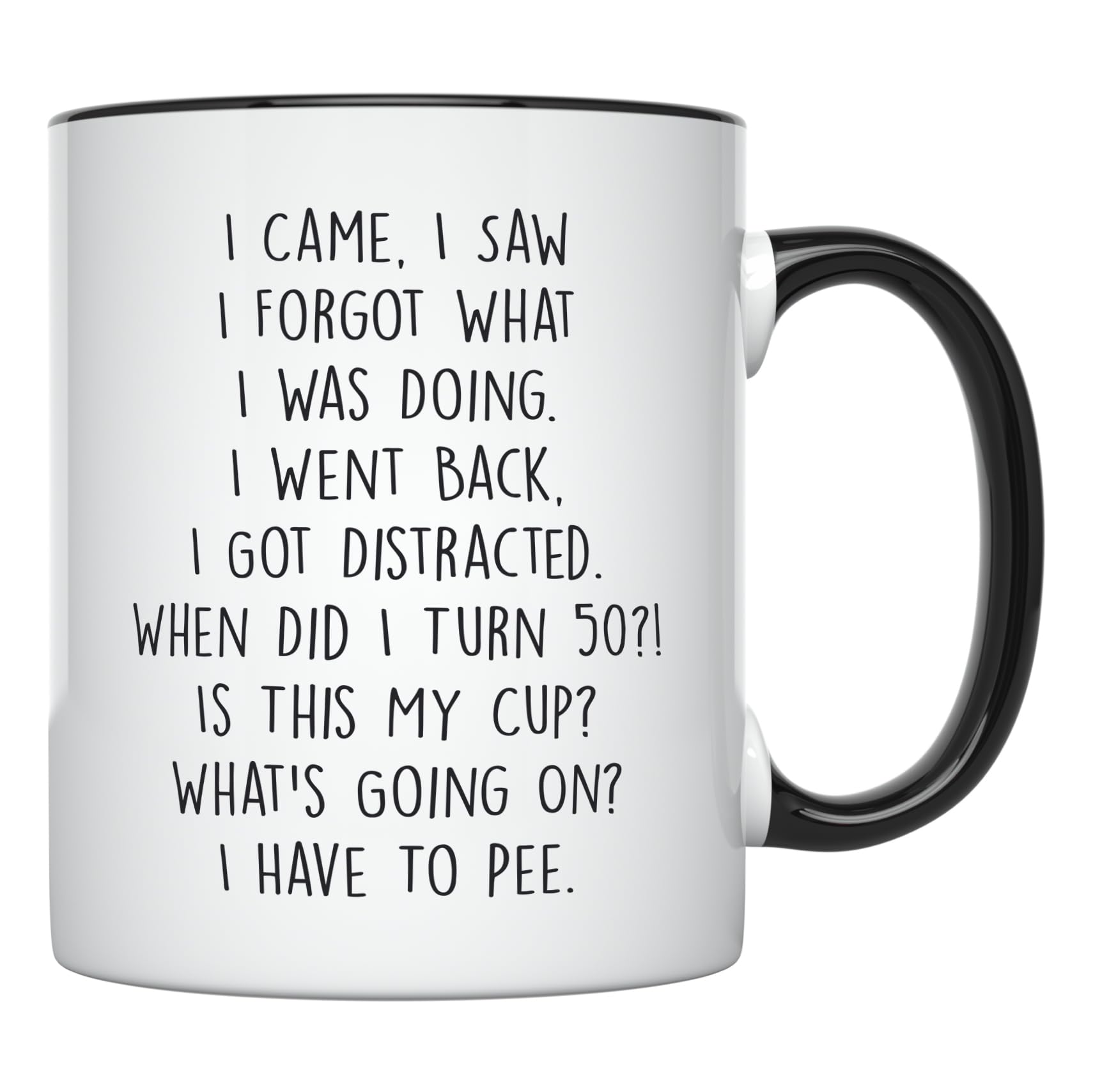 Tazza con Scritta 50th Birthday For Women Turning 50 Tazza Natale 2 pezzi
