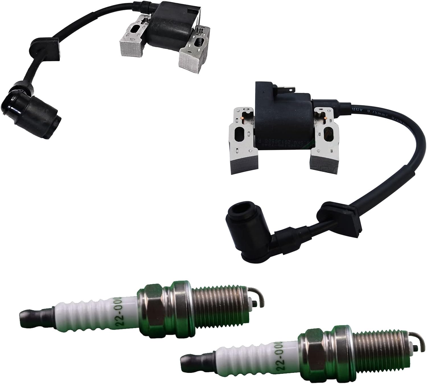OakTen Ignition Coil Spark Plug Pack compatible with 30500-ZJ1-845, 30500-ZJ1-013 for Honda GX610 GX620 GX670 GXV610 GXV620 GXV670