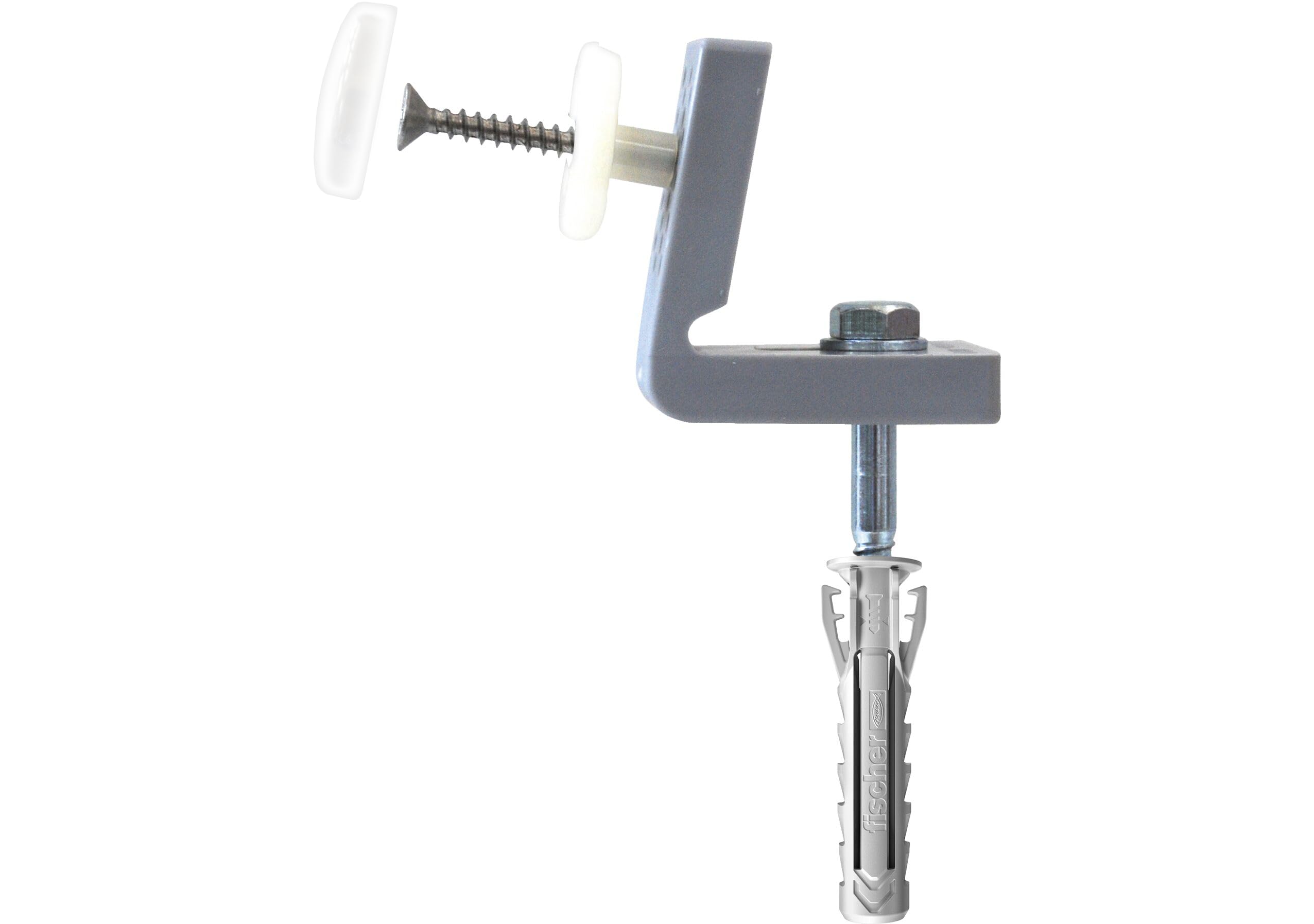 Fischer WB 5 NH Concealed Fixing for Water and Bidet Floor with Side Holes, for Sanitary with Hole ∅20, 4245