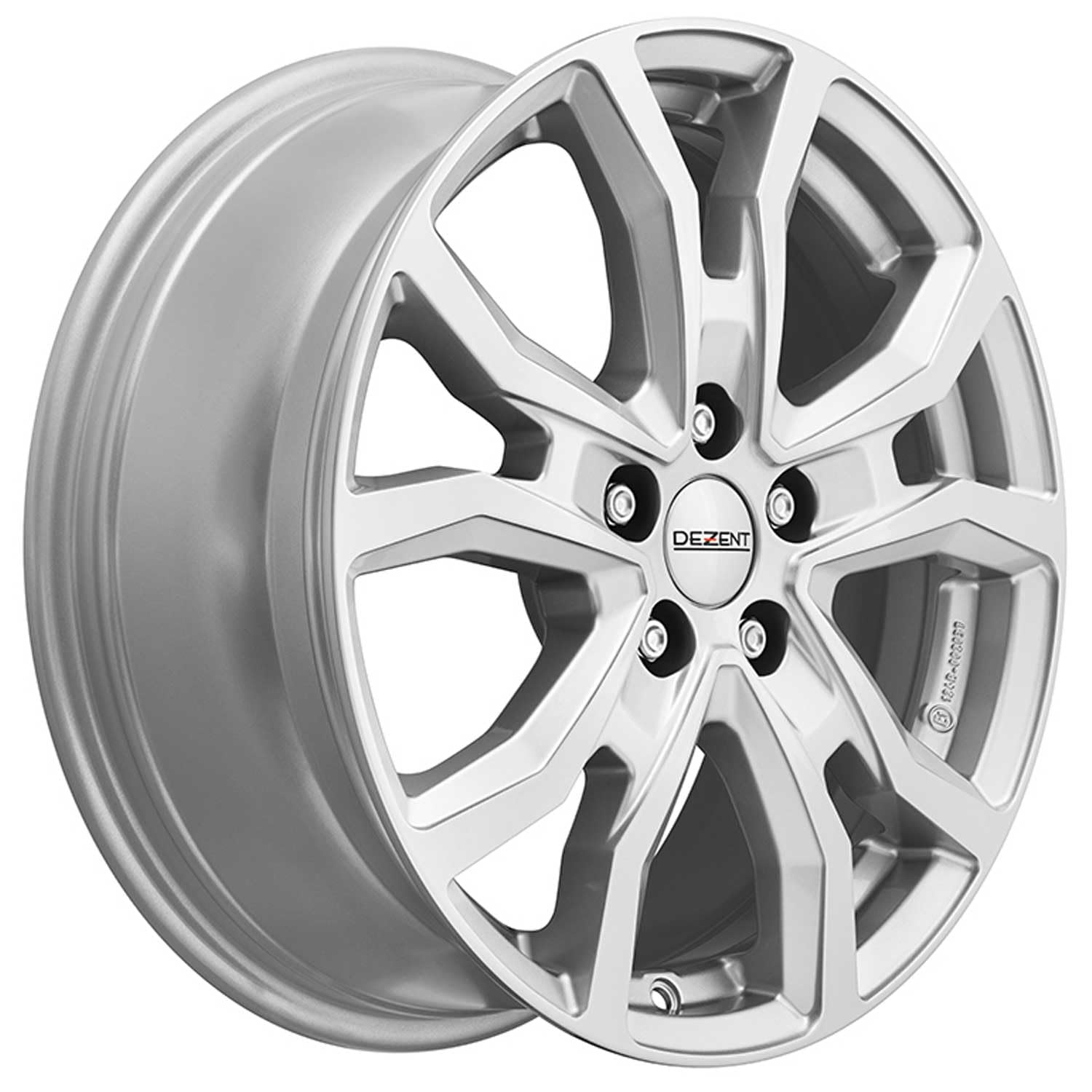 4x Dezent Felgen TV silver 6.5Jx17 ET60 5x120 kompatibel mit Volkswagen T7