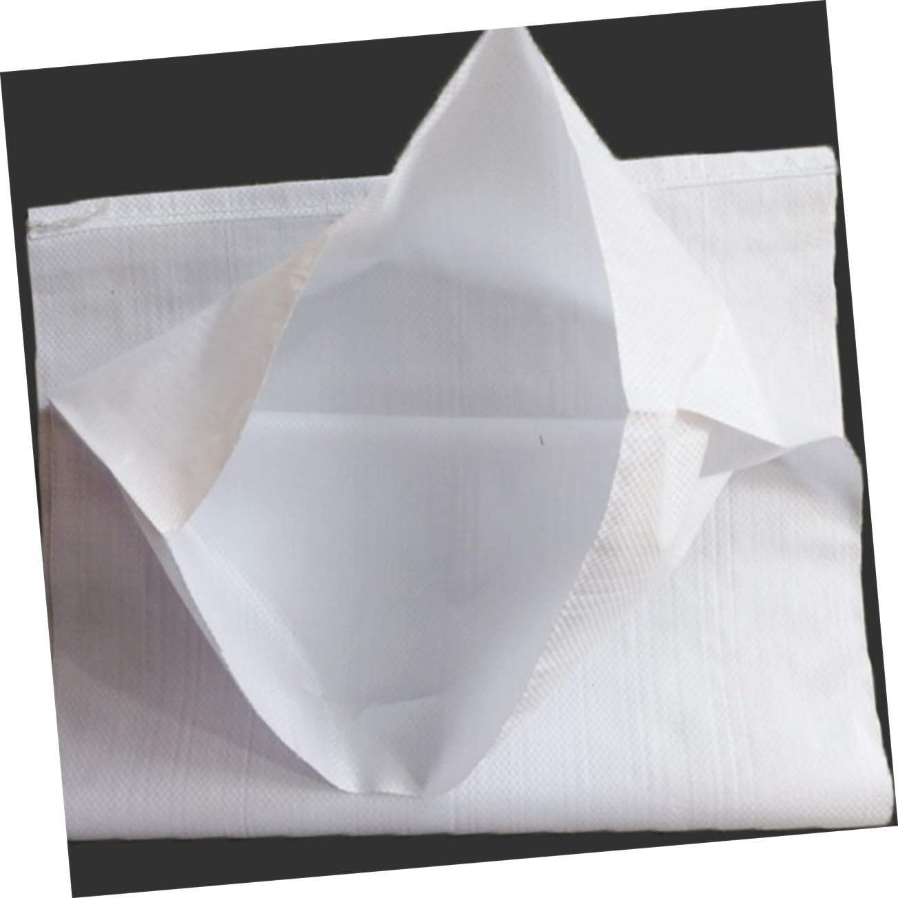 20 Bolsas de Plástico Blanco Pp Reutilizables para Carrera de Sacos Corte en Caliente Ideales para Almacenamiento y Mudanzas