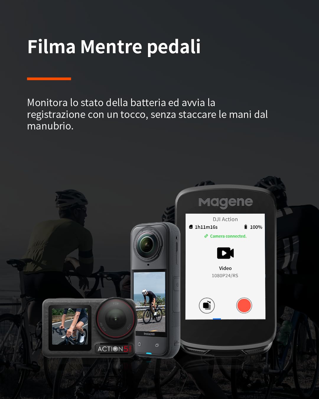 Magene C606 V2/C606 Ciclocomputer, Multi-Scenario ClimbPro, Trasferimento dati Wi-Fi e Bluetooth, Ripianificazione percorso, Visualizzazione dati personalizzabile