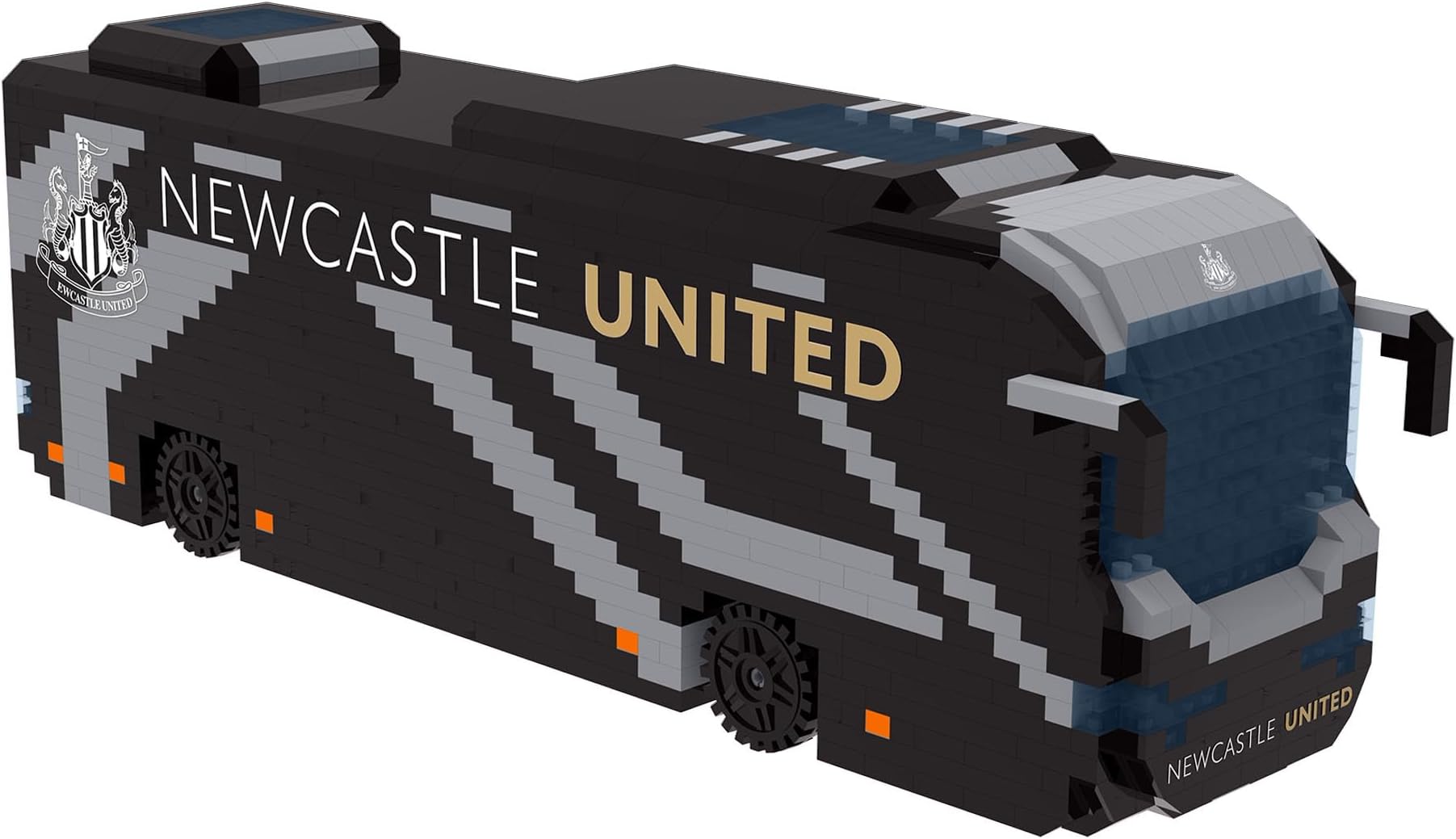 Officially Licensed Newcastle United FC 3D BRXLZ Bricks Football Coach Toy Model