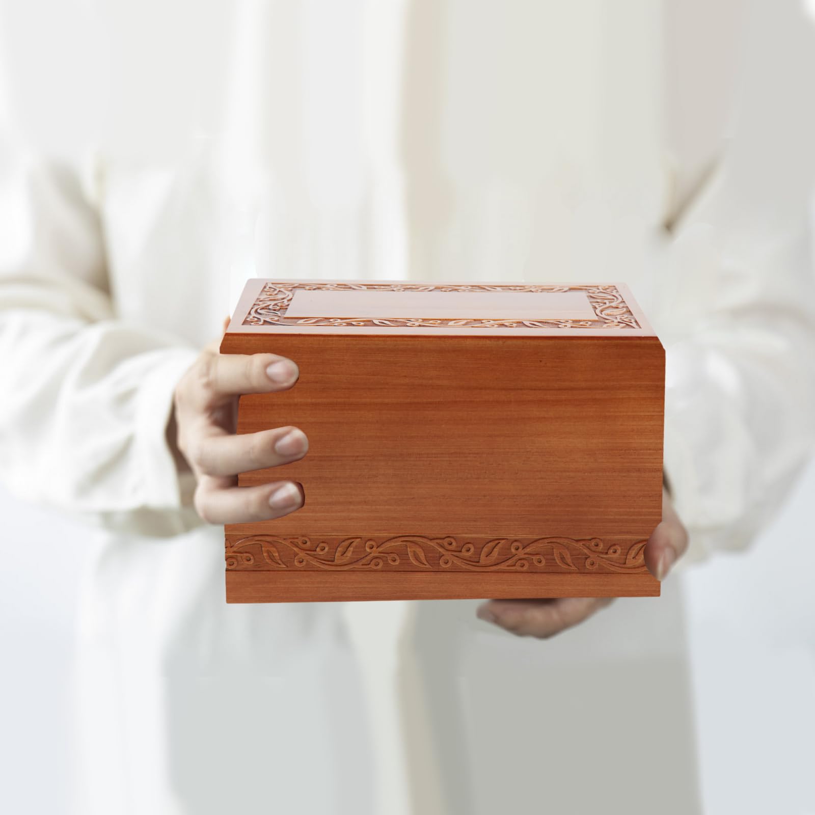 Urnas de madera para cenizas humanas, adultos, hombres y mujeres, urnas de cremación grandes para cenizas, urnas de madera para cenizas, hombres y mujeres, soporta cenizas de un humano de hasta 110 kg