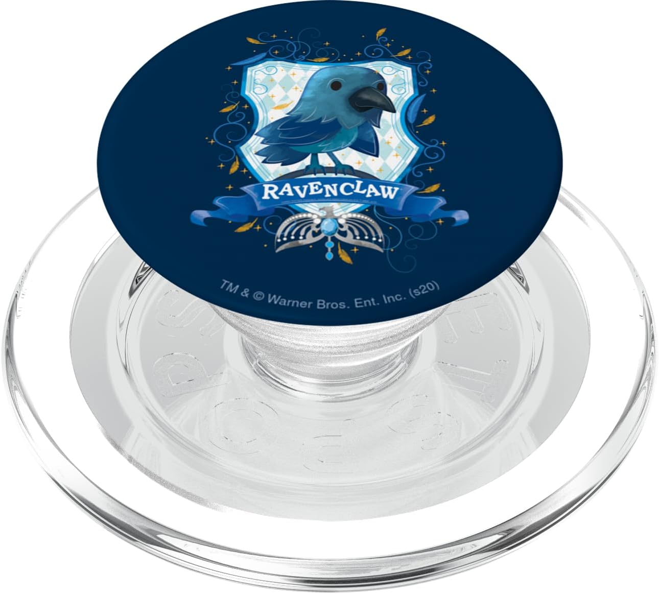 Harry Potter Watercolor Ravenclaw Crest PopSockets MagSafe PopGrip for iPhone