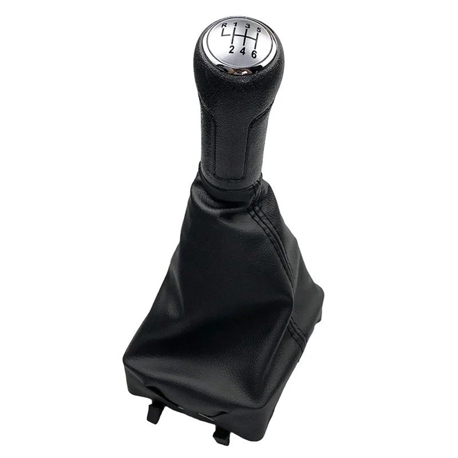 DUFWEHR Shifter Knob for VW for Polo 9N 9N2 2002-2009 Car Gear Shift Knob 5/6 Speed Gearbox Handle Lever Stick(6 Speed B0232)