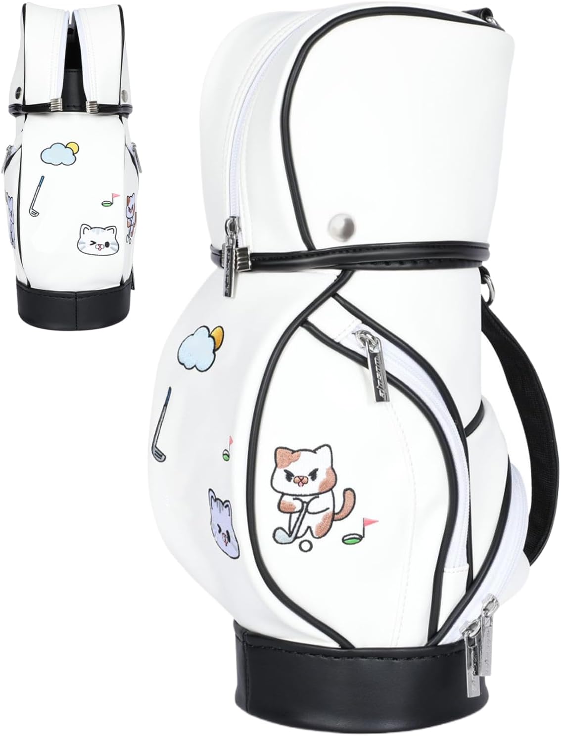 ゴルフクラブを収納するバッグ,小型でエレガントな多ポケット整理オーガナイザー - ショルダー ゴルフ バッグ,男性 と 女性 の た