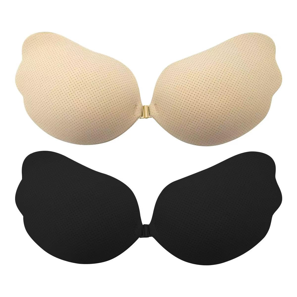 Klebe BH Push-up Ohne Träger, Unsichtbar, Trägerlos, Rückenfrei, für große und kleine Brust, für Rückenfreies Kleid und Brautkleid