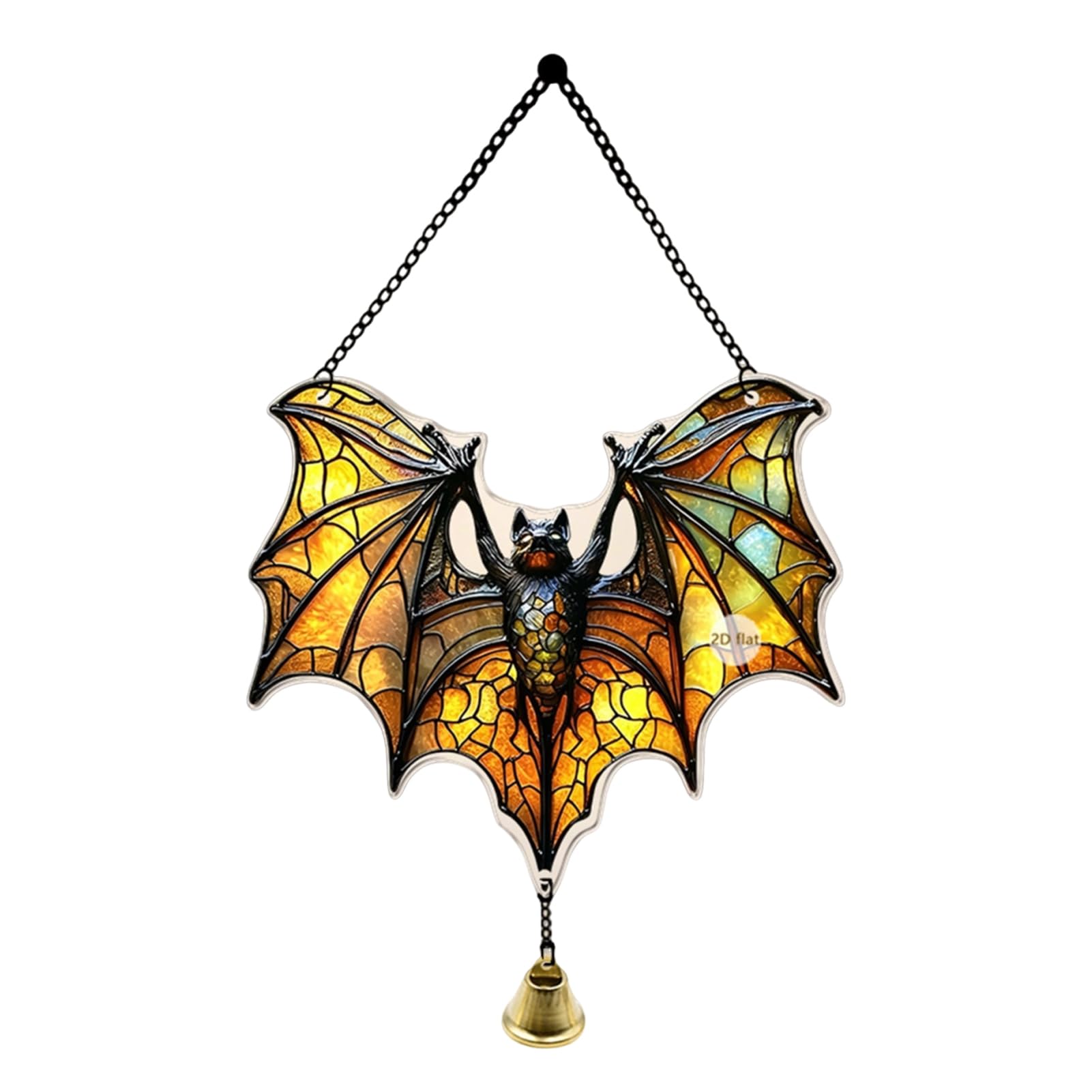 Ghost Window Sun Catcher, Sun Catchers with Bat Pumpkin, Outdoor Hanging Ornaments, Colourful Window Decor for Home Garden Conservatory Wall, for Mum Grandma J