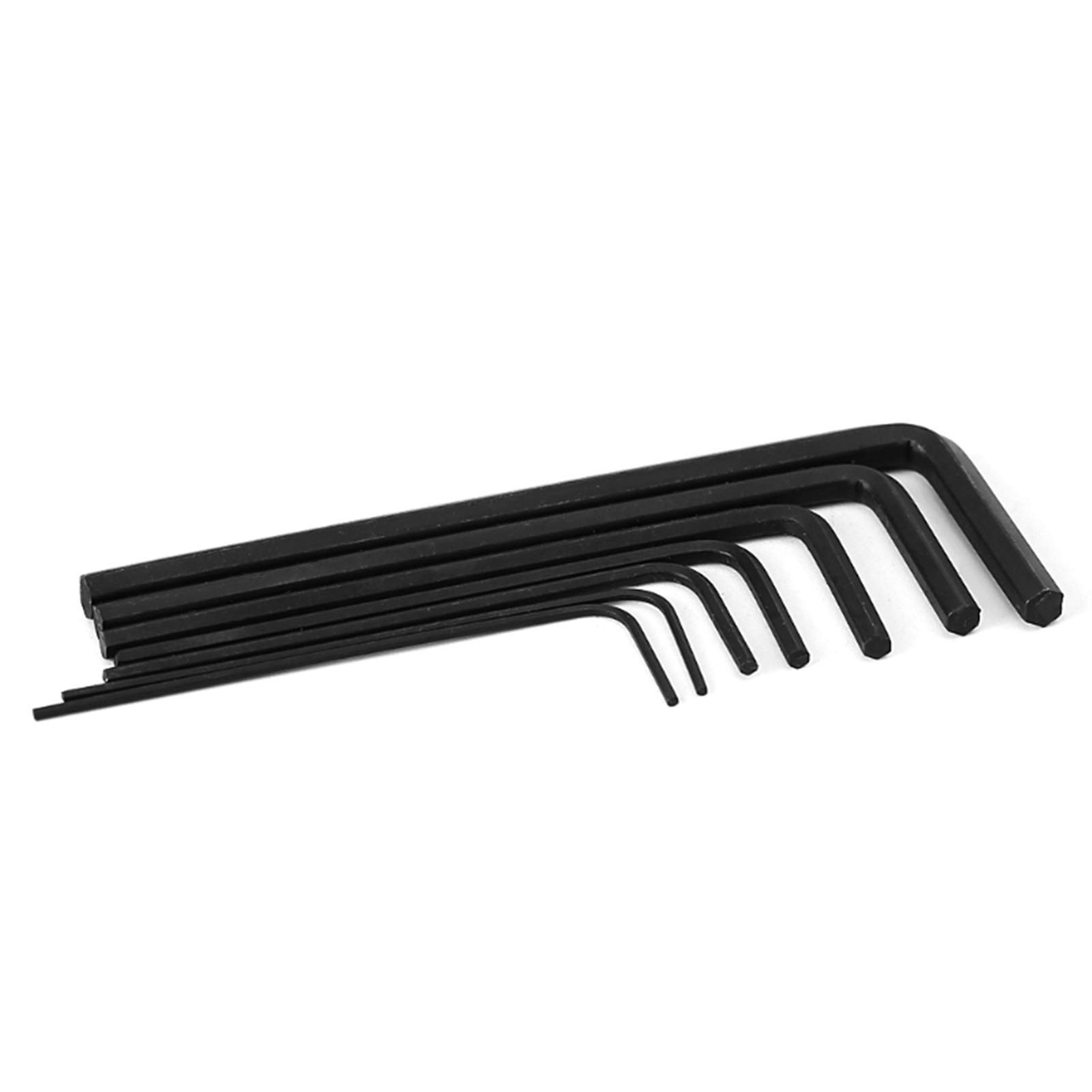7-teiliges Mini-Sechskant-Schlüsselset – 0,7–3 Mm, Schwarz, Für Feinmechanik & Fahrradteile