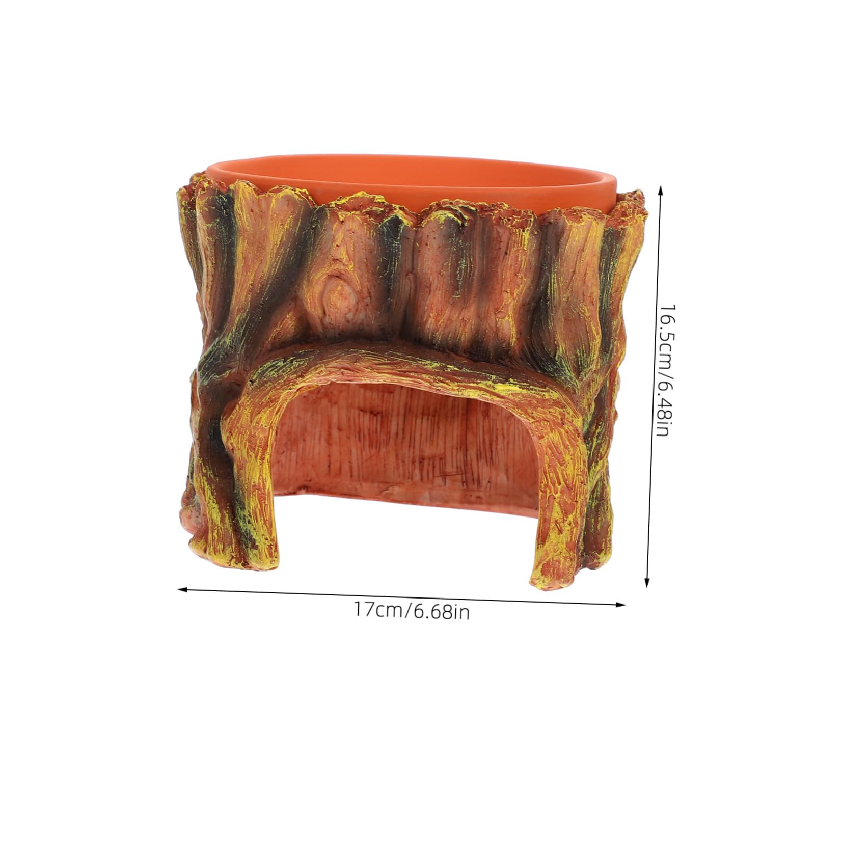 BESPORTBLE Hideout Cave for Reptiles Gecko Hideout Lizard Reptile Cave Hide Realistic Resin Construction