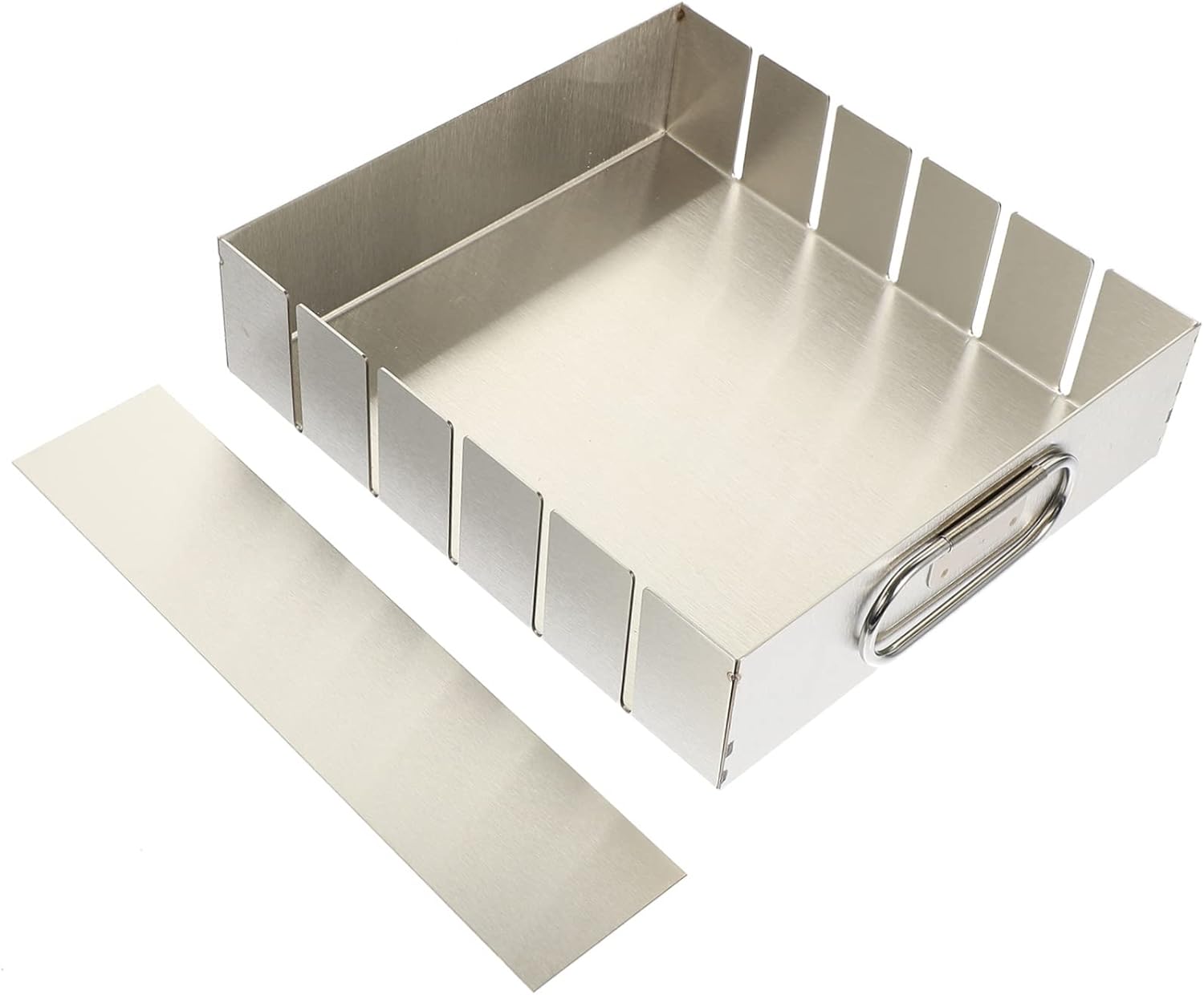 1 Set Nougat Candy Mold Non Stick Baking Tray with Divider for Easy Cutting for Gelatin Cakes Sheet Cakes and Nougat Making