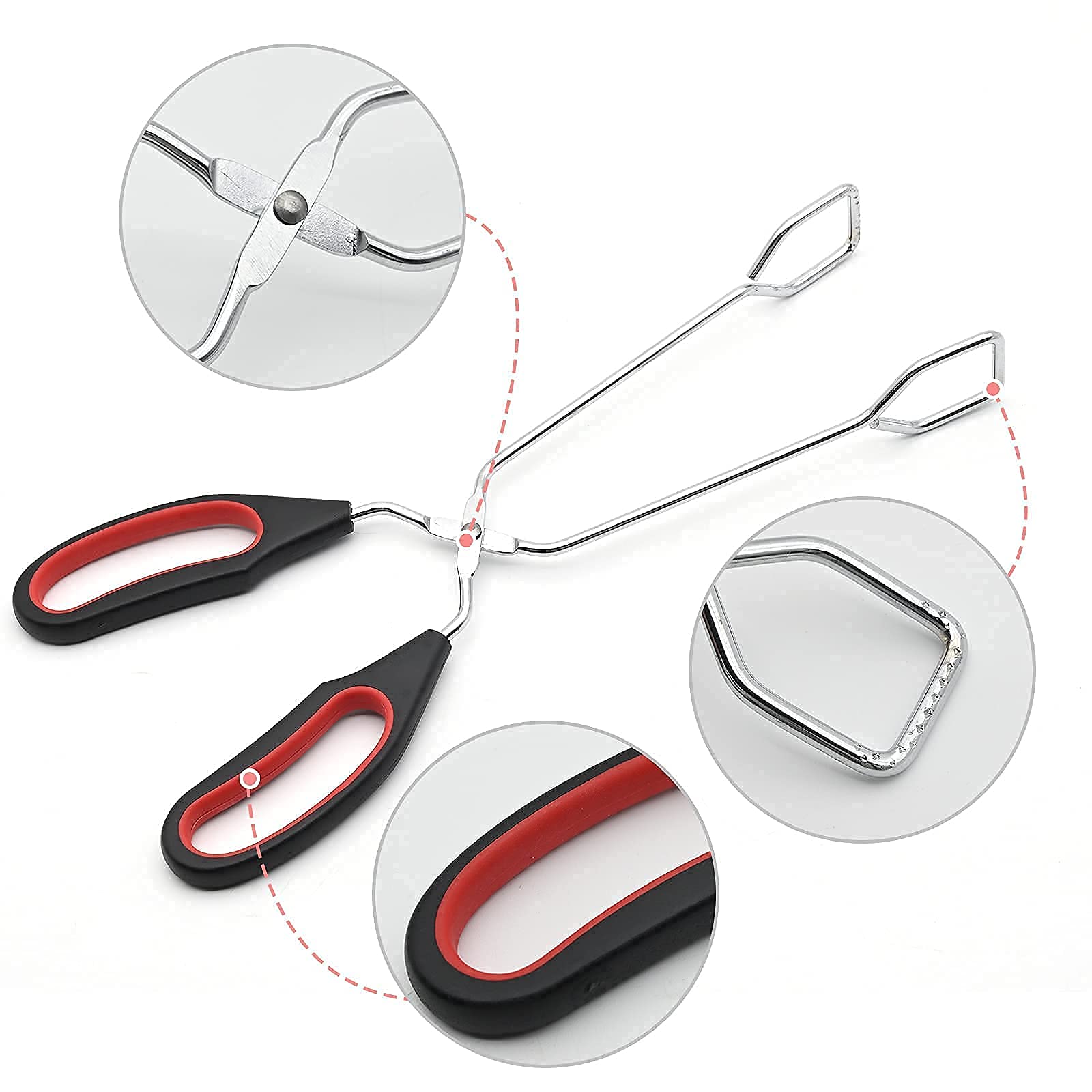 Pinzas Barbacoa JTOOYS - 2 Unidades Acero Inoxidable 23.5cm Y 28cm Para Parrilla