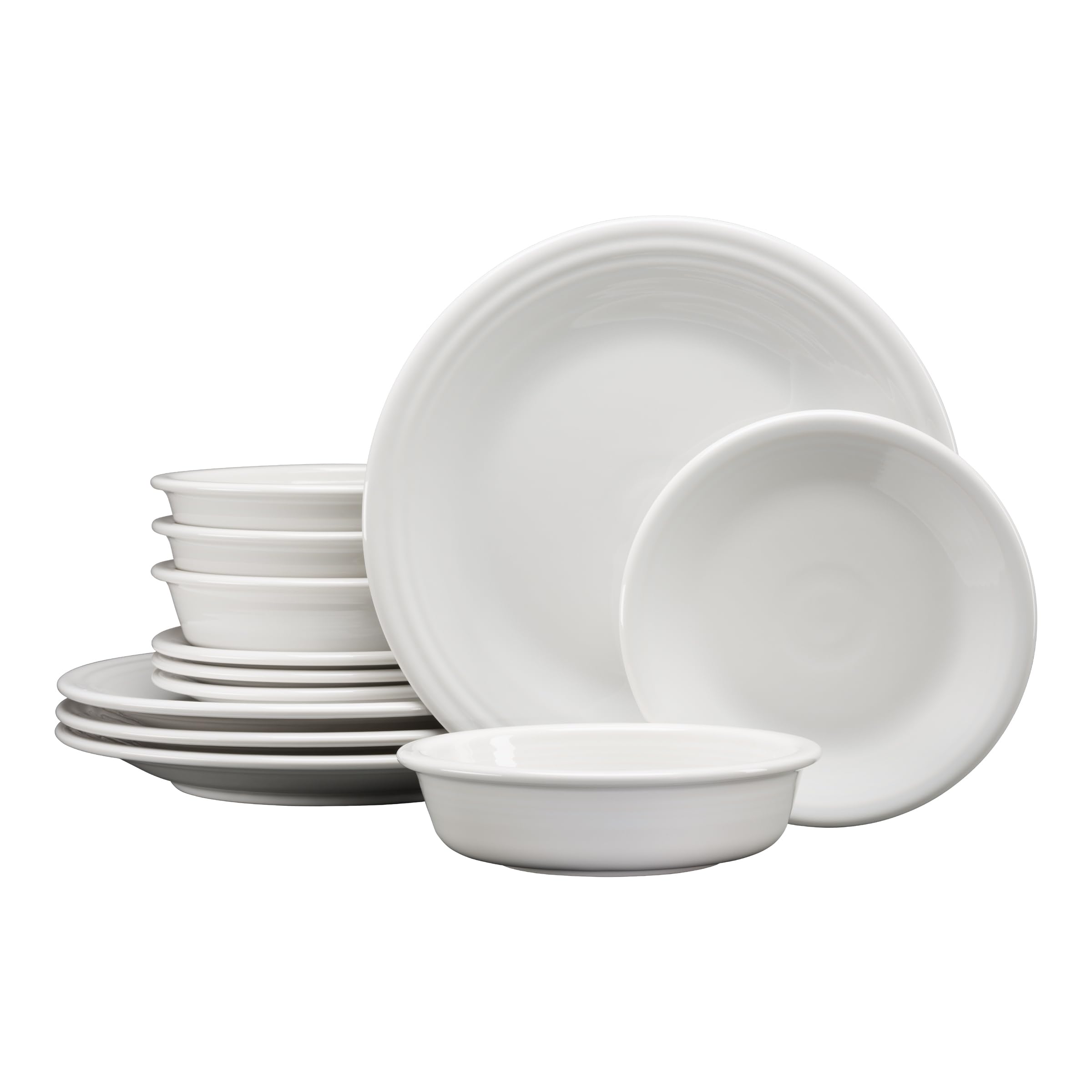 Fiesta Classic Rim 12-Piece Dinnerware Set