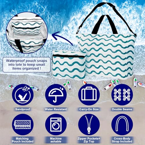 Bolso playero plegable para mujer miniatura 3