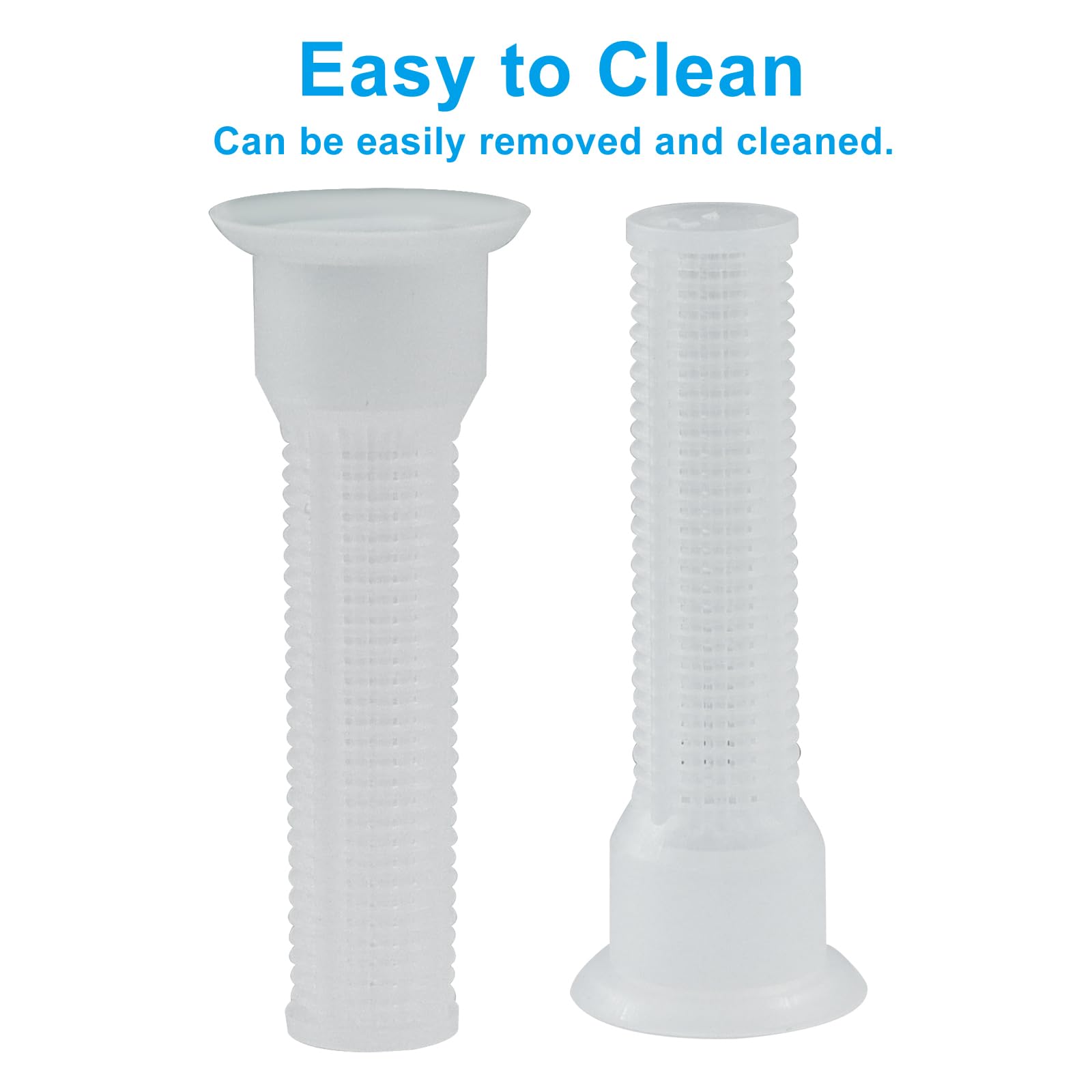 Lot de 15 filtres à buse d'arrosage avec filtre à maille fine, matériau ABS marron durable, facile à remplacer et à nettoyer, assure une performance d'irrigation optimale (blanc)