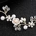 INTVN Diademas de Novia para el Pelo Rhinestone Cristal Perla Flor Tiara...