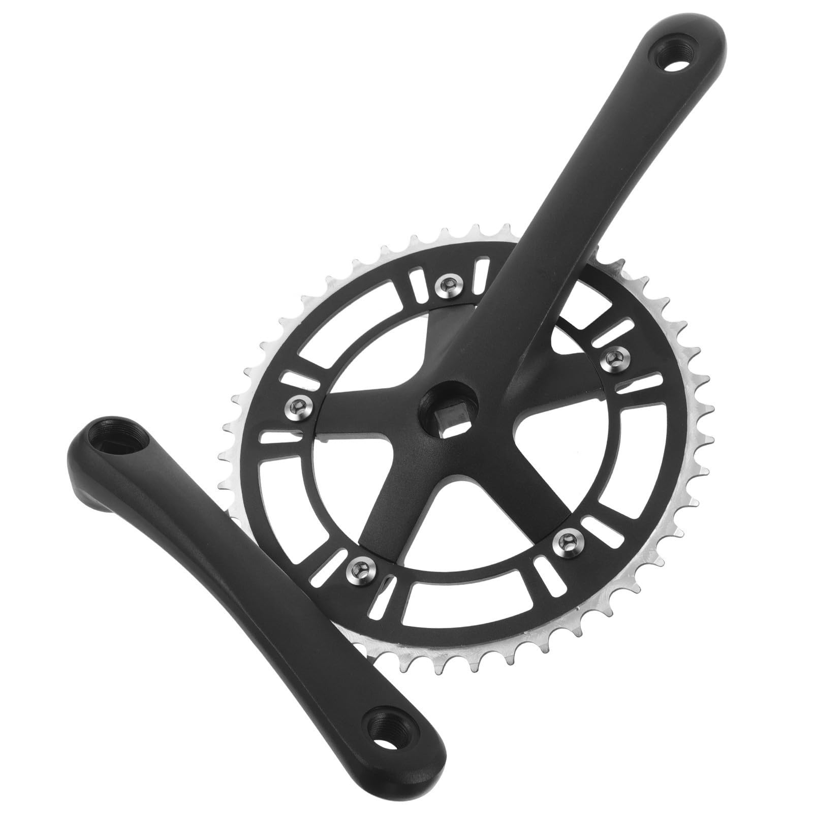 Homoyoyo Platos y Bielas de Bicicleta 46t 170mm en Aleación Negro