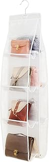AARAINBOW Hanging Handbag Organizer for Closet, 8-Pocket Purse Storage H...