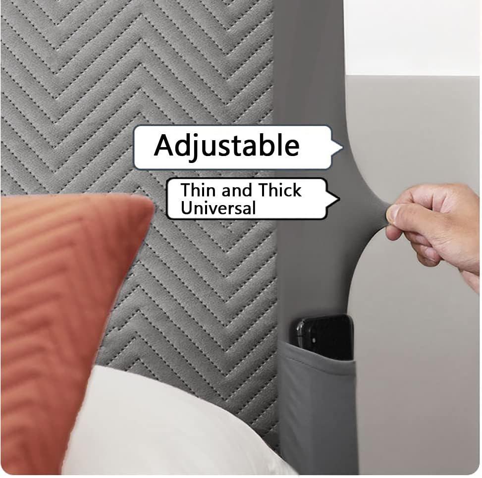 Modern Headboard Cover 120/160/190/200/210 cm,Stretch Dustproof Bed Head Cover,Padded Headboard Cover,for Bedroom Decoration