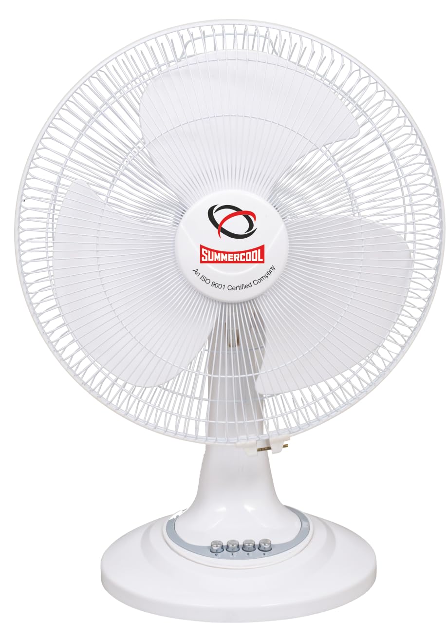 SUMMERCOOL Cool Cool 400mm | All Purpose Fan | Portable Desktop Table Cooling Fan | Energy Saving | 1 Year Warranty (WHITE) (B0CF5ST41K) Amazon Price History, Amazon Price Tracker