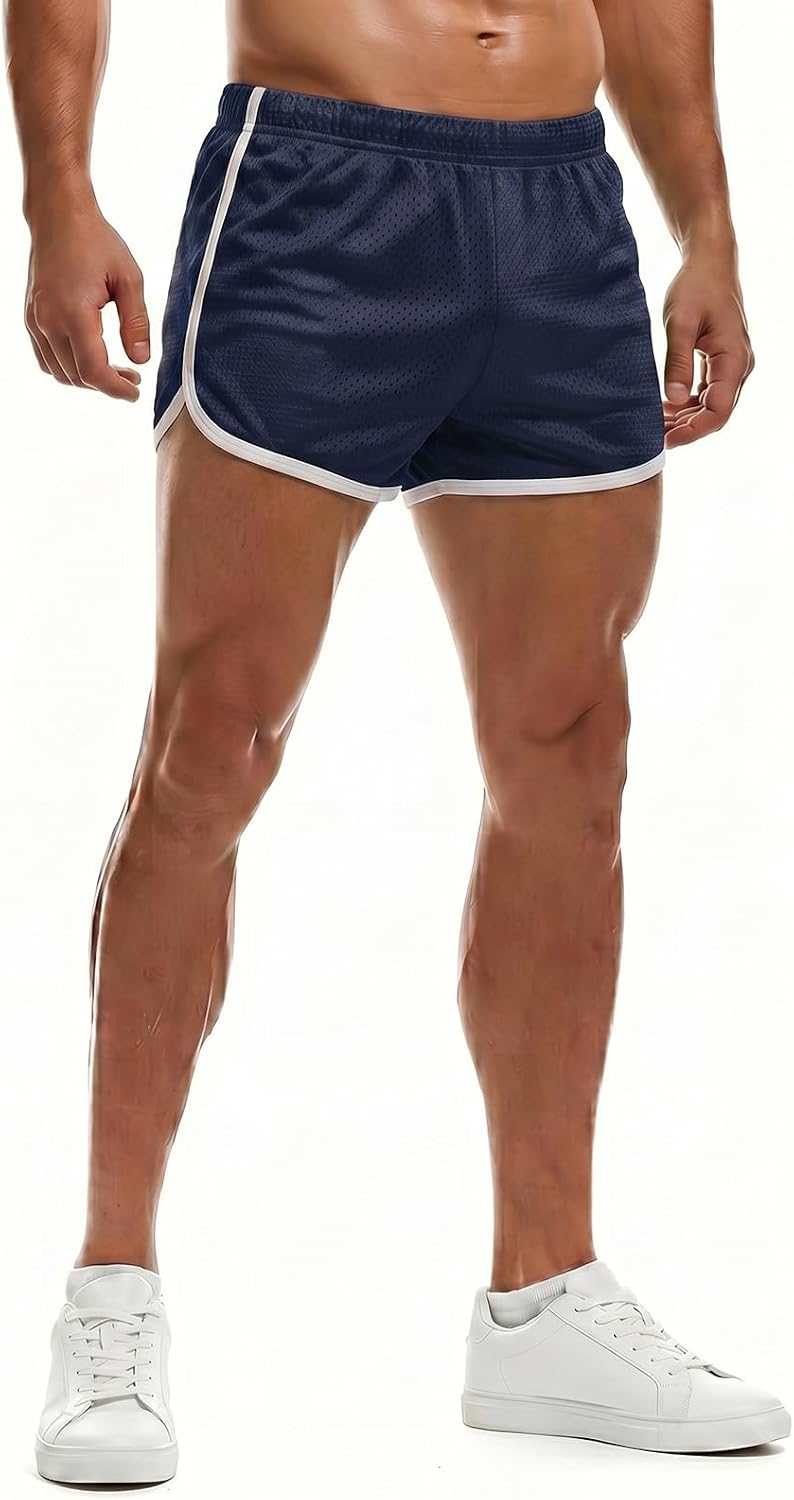 AIMPACT Mens Running Shorts Breathing Workout Gym Booty Short Shorts