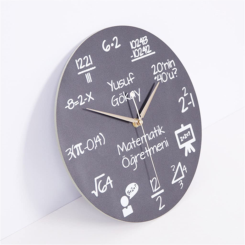 Amazon.co.jp: ZHJXQ シンプルで高度な数学関数数式壁時計科学数学現代