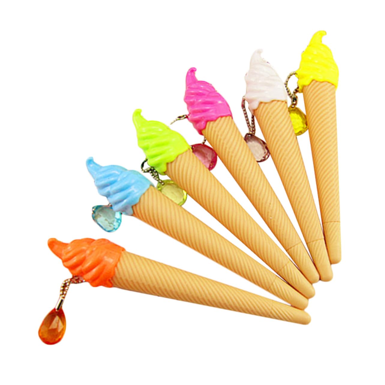 TEHAUX 48 Pezzi Gel Gelato per Adolescenti Cancella Facile Scrittura Design per Scuola e Ufficio Colore Casuale