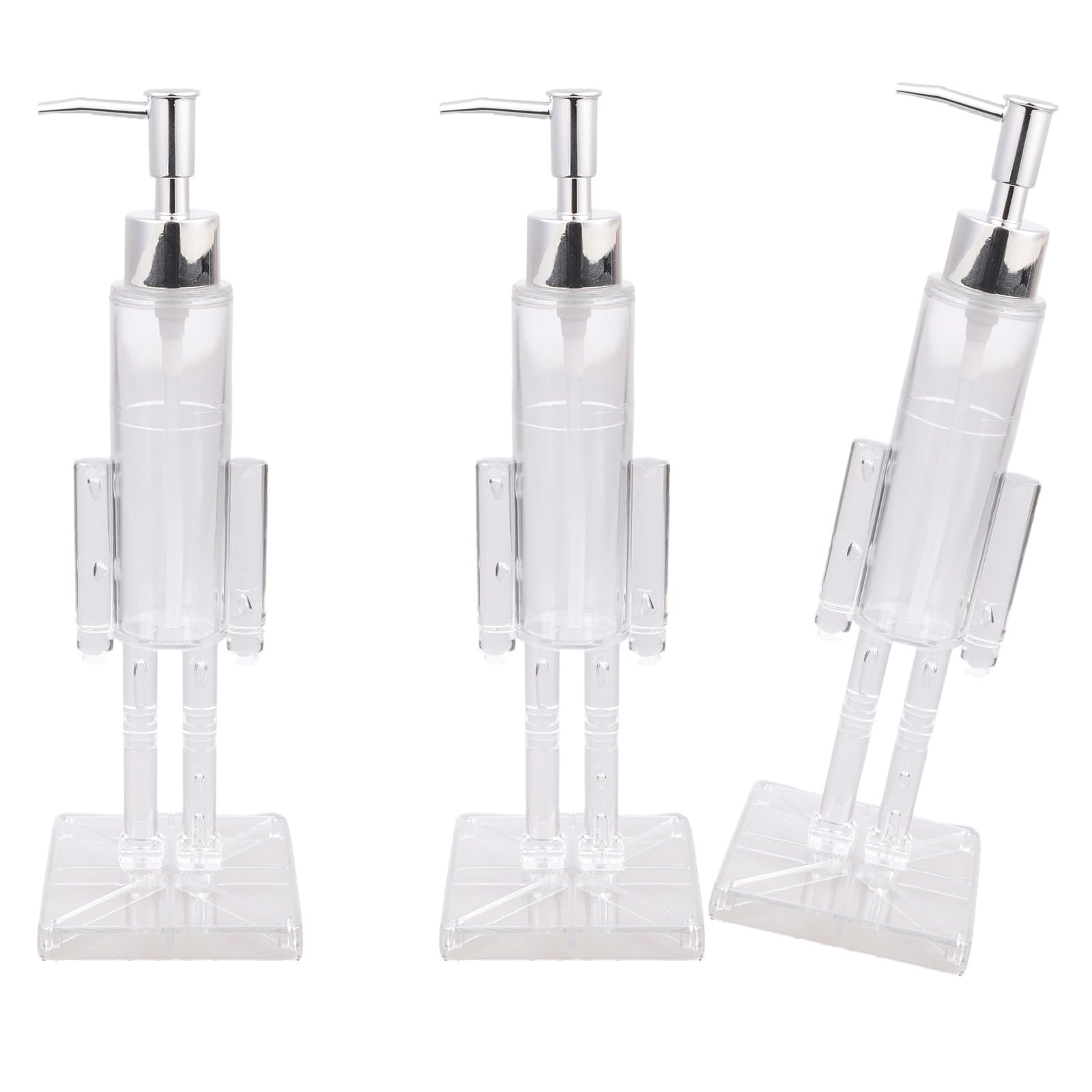 Nutcrackers Theme Soap Dispenser Hand Wash Liquid Soap Holder for Bathroom Use with Clear Body Christmas Decors Kids Dispenser