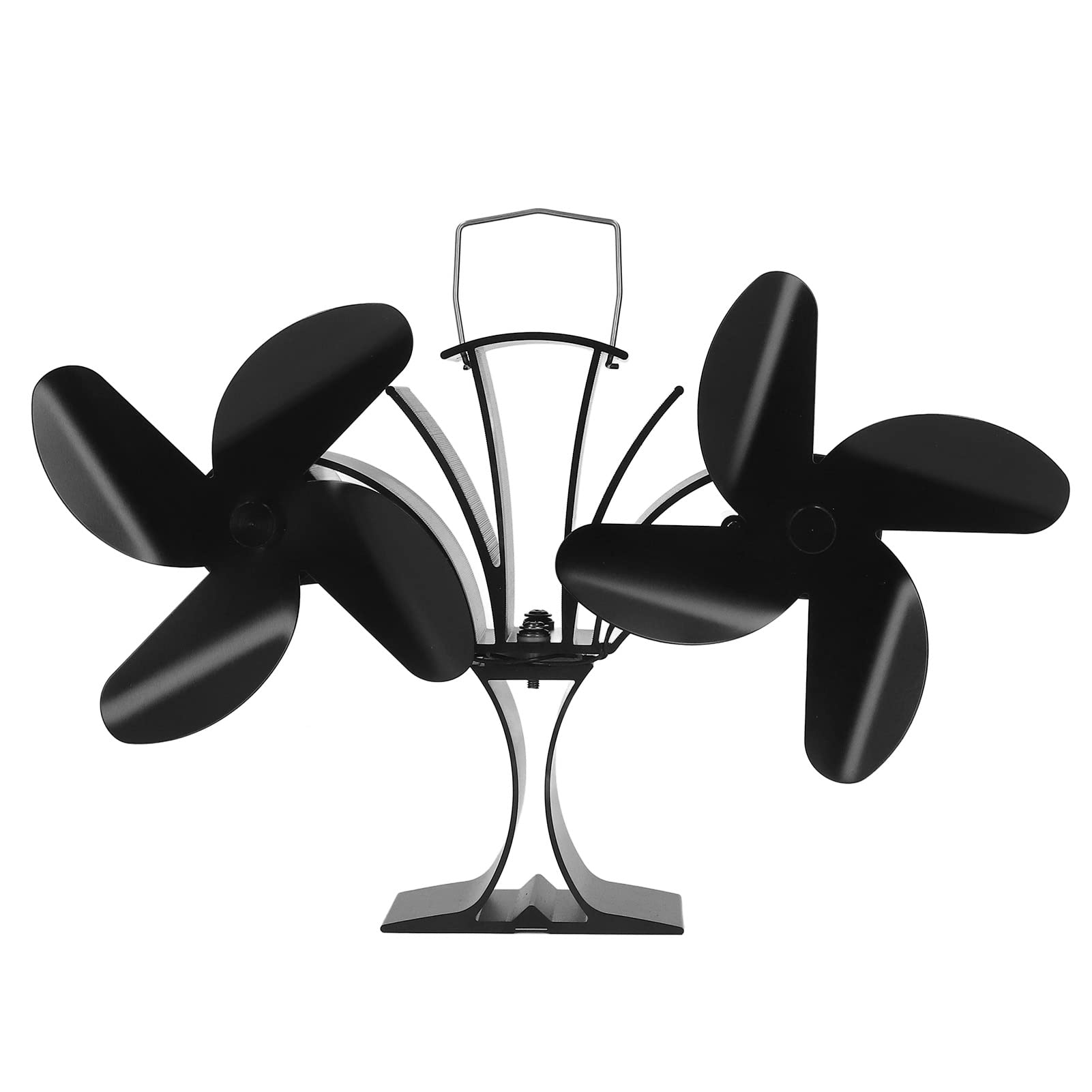 mingzhe Ventilatore Non Elettrico Alimentato a Calore Design Ecologico per Stufe e Caminetti a Legna 8 Pale in Metallo 1 unità