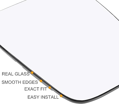 Miniatura 4 de X AUTOHAUX Espejo retrovisor superior derecho del lado del pasajero no calentado de repuesto con placa para Ford Transit 150 250 350 2015 en adelante