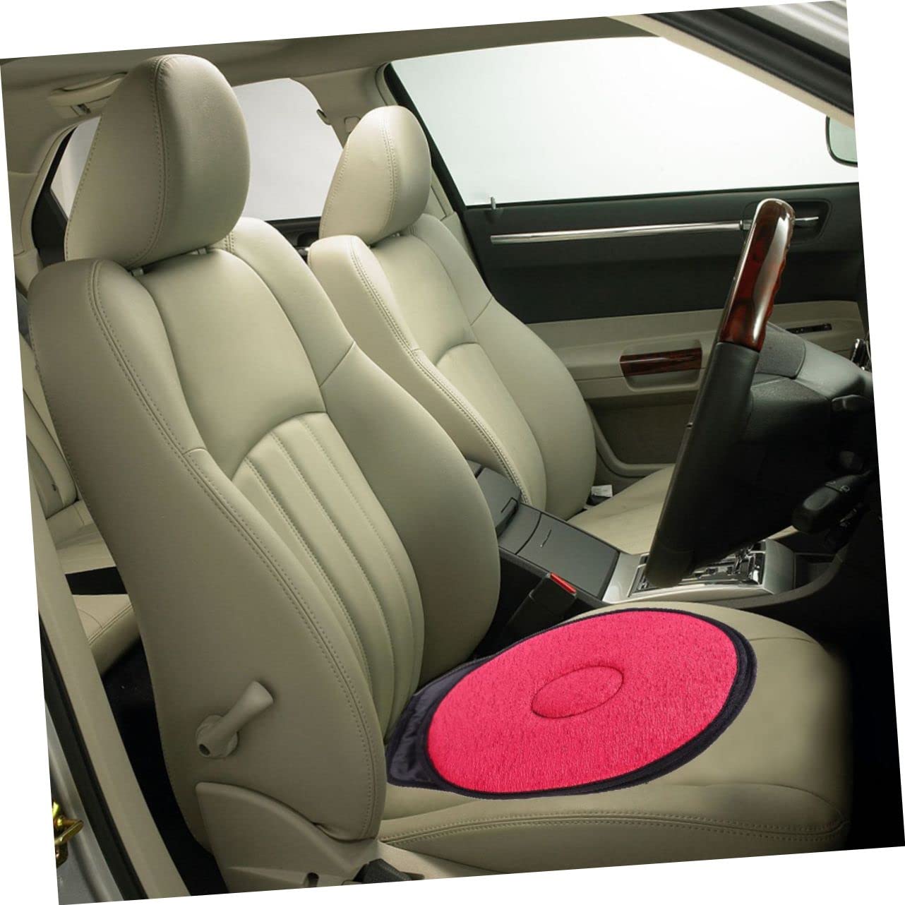 ibasenice 360degree Rotating Car Seat Cushion Comfortable Mobility Aid for Elderly Pregnant Breathable Seat Pad for Exit for Cars Office Use Versatile Swivel Design