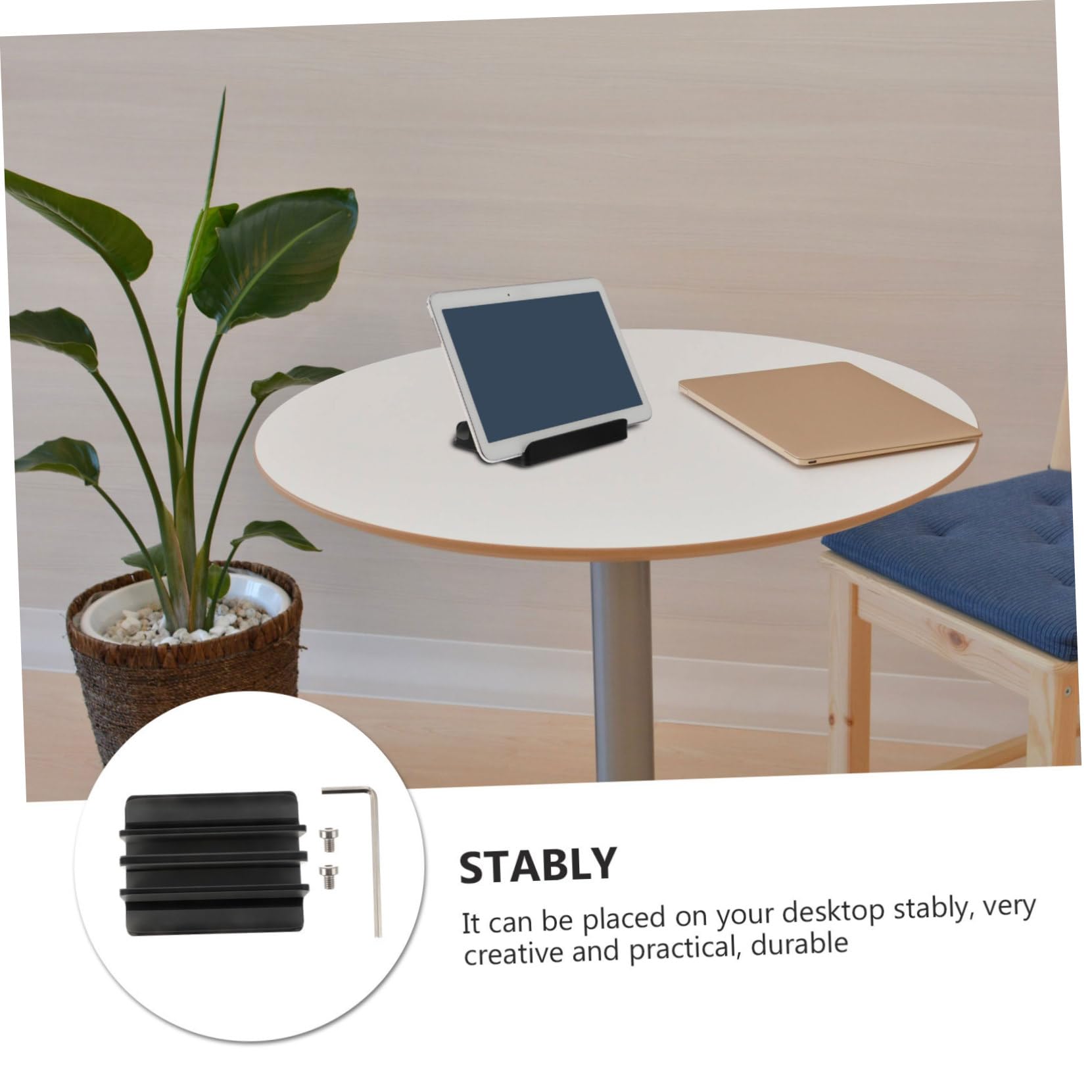 VILLCASE Soporte Vertical de Aluminio para Portátiles Base Estable y Práctica para Escritorio Ergonómico y Antideslizante Compatible con Laptops y Tablets