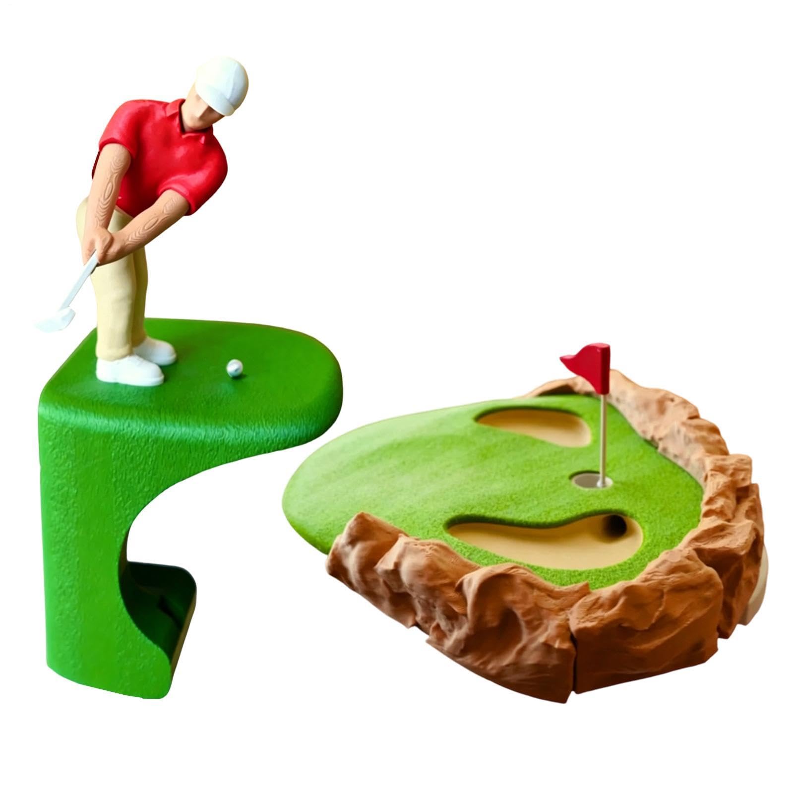 Mini Zestaw do Gry w Golfa Biurkowego Drukowany 3D Kompaktowy