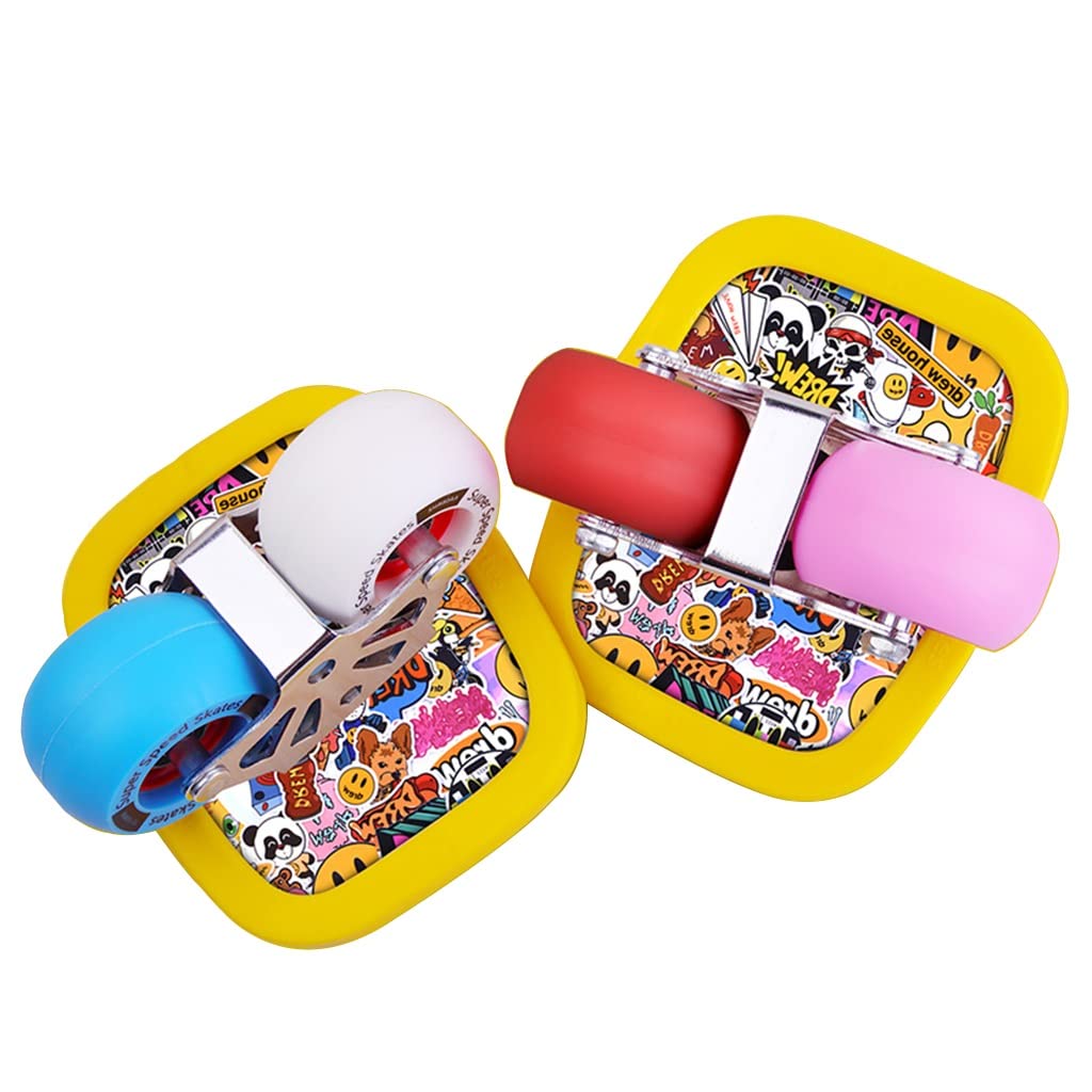 Tabla Antideslizante portátil Monopatín Dividido Principiante Street Drift Patines para Caminar Adultos y niños Patines sin luz, Ruedas Curvas