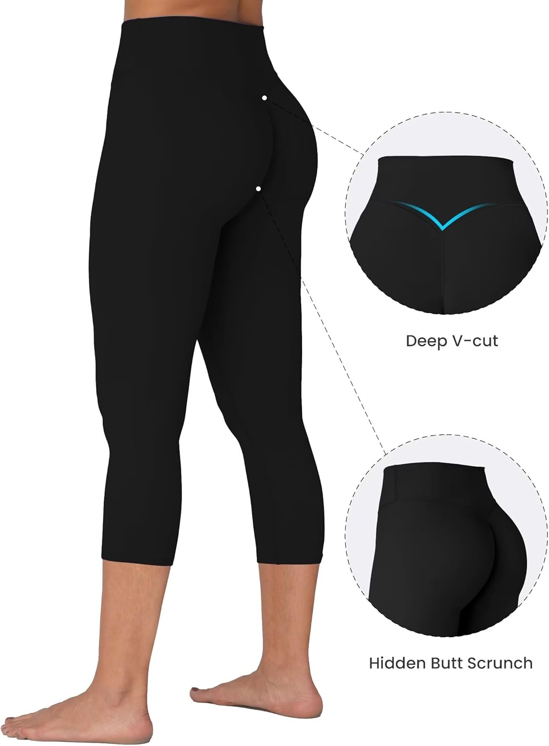 Sunzel Sunzfly Invisible Butt Scrunch Workout Leggings for Women, Butt Lifting High Waisted Gym Yoga Pants with Tummy Control - Image 4