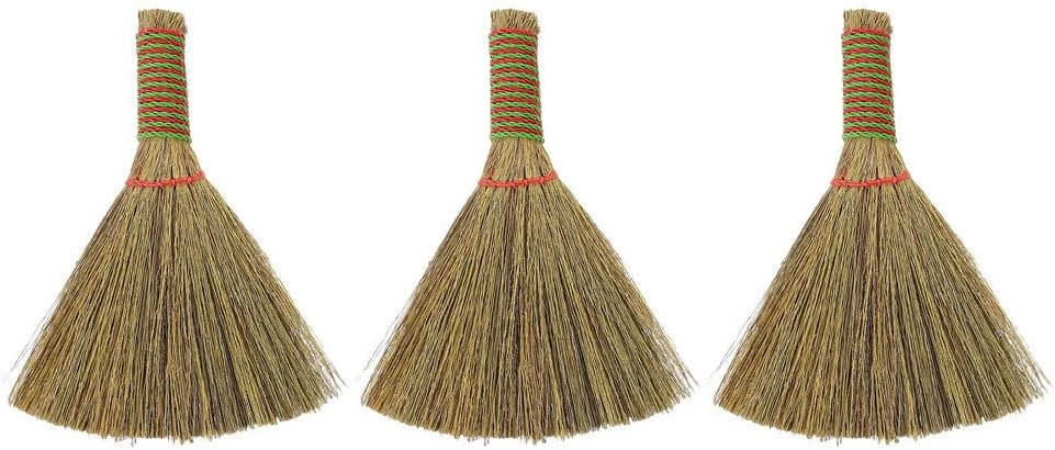 3Pcs Desktop Broom Set Small Handheld Dust Brush with Short Handle for Indoor Cleaning of Desktops Corners Furniture and Appliances