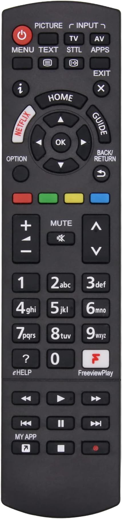 Replacement N2QAYB001212 N2QAYB001181 Universal Remote Control for Panasonic TV Remote Control Works for All Panasonic Plasma Viera HDTV 3D LCD LED TV